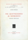 Dal Quattrocento al Novecento - di Antonio Piromalli